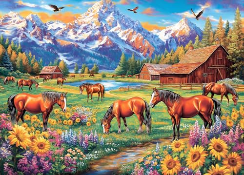 Horse Farm Jigsaw Puzzle 1000 Teile Erwachsene Sunflowers Meadow Ranch Puzzle Erwachsene 1000 Teile Puzzles Horse Farm Jigsaw Puzzle 1000 Teile Erwachsene Sunflowers Meadow Ranch Puzzle Erwachsene 1000 Teile Puzzles von DKijoys