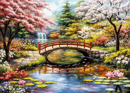 Japanese Garden Jigsaw Puzzle 1000 Teile Erwachsene Cherry Trees Water Lilies Puzzle Erwachsene 1000 Teile Puzzles Japanese Garden Jigsaw Puzzle 1000 Teile Erwachsene Cherry Trees Water Lilies Puzzle Erwachsene 1000 Teile Puzzles von DKijoys
