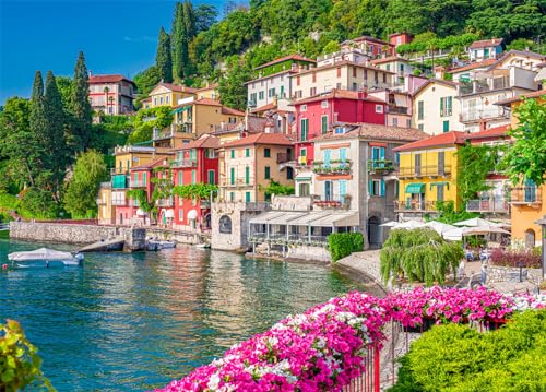 Lake Como Puzzle 1000 Teile Erwachsene Lombard Village of Lovers Erwachsene 1000 Teile Puzzles von DKijoys