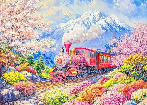Sakura Train Jigsaw Puzzle 1000 Teile Erwachsene Cherry Blossom Puzzle Erwachsene 1000 Teile Puzzles Sakura Train Jigsaw Puzzle 1000 Teile Erwachsene Cherry Blossom Puzzle Erwachsene 1000 Teile Puzzles von DKijoys
