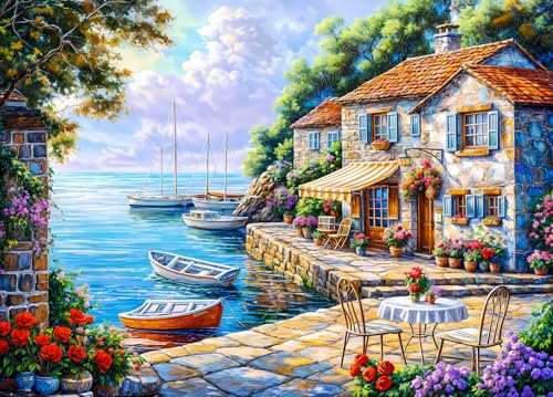 Seaside Houses Jigsaw Puzzle 1000 Teile Erwachsene Coastal Cottage Puzzle Erwachsene 1000 Teile Puzzles Seaside Houses Jigsaw Puzzle 1000 Teile Erwachsene Coastal Cottage Puzzle Erwachsene 1000 Teile Puzzles von DKijoys
