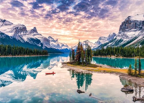 Spirit Island Puzzle 1000 Teile Erwachsene Maligne Lake Canada Puzzle Erwachsene 1000 Teile Puzzle von DKijoys