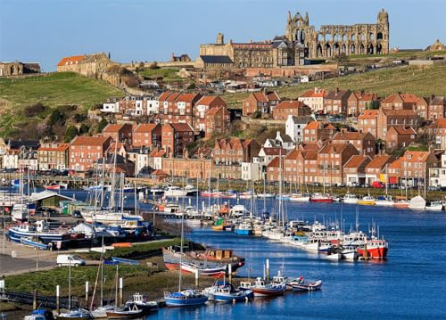 Whitby Puzzle 1000 Teile Erwachsene Whitby Abbey Ruins Puzzle Erwachsene 1000 Teile Puzzle von DKijoys