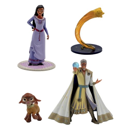 Bullyland Disney Wish 4er Spielfiguren-Set mit Asha, Star, Valentino und Magnifico von DL-Handel.de