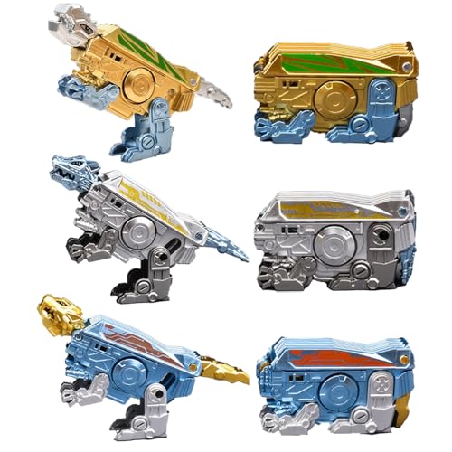 DLAIUSMALL 3PCS Robot Fidget Spinner Spielzeug für Kinder Erwachsene, DREI DIY transformierbare mechanische Tier Desktop-Spielzeug, Geburtstag Geschenk Klassenzimmer Preise Party Gunst (3PC-Animals) von DLAIUSMALL