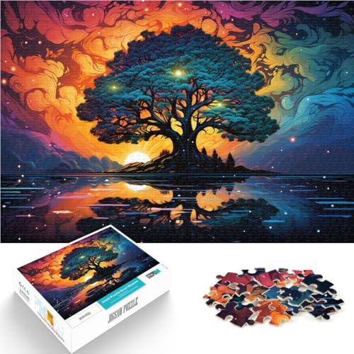 1000-teiliges Puzzle für Erwachsene majestätischer Baum anspruchsvolles schwieriges Puzzle 26 x 38 cm Lernspiel für Geburtstag Weihnachten 1000-teiliges Puzzle für Erwachsene majestätischer Baum anspruchsvolles schwieriges Puzzle 26 x 38 cm Lernspiel für Geburtstag Weihnachten von DLBHSG