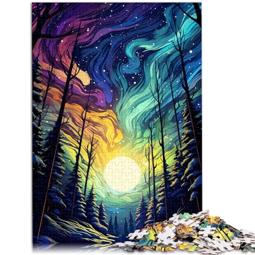 Puzzle „Aurora Borealis“ 1000 Teile für Erwachsene 49,7 x 75,4 cm Holzpuzzle tolle Geschenke und Spielzeuge für Erwachsene und Kinder ab 14 Jahren von DLBHSG