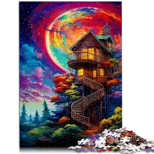 Puzzle „Baumhaus im Wald“ 1000 Teile 49,7 x 75,4 cm Holzpuzzle anspruchsvolles Spiel für Erwachsene und Kinder ab 14 Jahren von DLBHSG