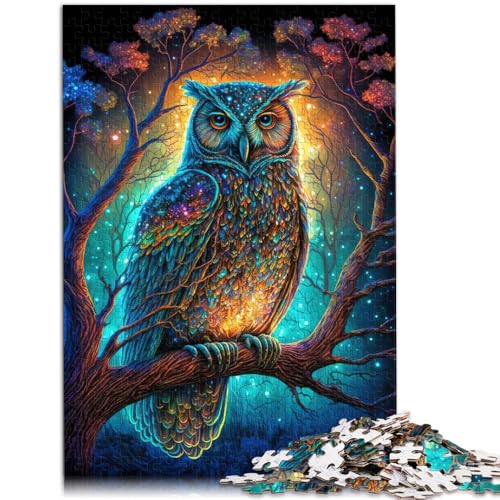 Puzzle „Eulennacht“ 1000 Teile 49,7 x 74,4 cm Holzpuzzle Lernpuzzle für Erwachsene und Kinder ab 14 Jahren von DLBHSG