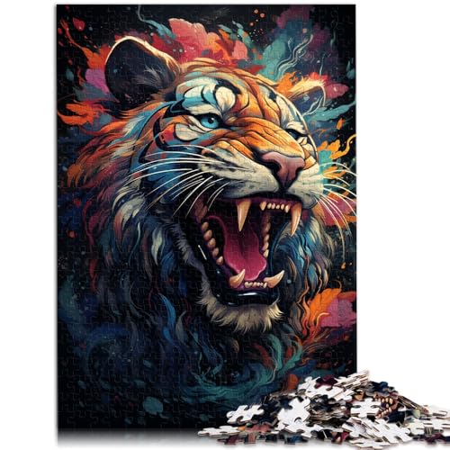 Puzzle „Mutierte Tiger“ 1000 Teile 49,7 x 75,4 cm Holzpuzzle tolle Geschenke und Spielzeuge für Erwachsene und Kinder ab 14 Jahren von DLBHSG