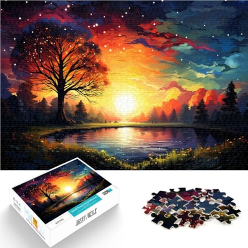 Puzzle „Schöne Landschaft“ 1000 Teile Puzzle für Erwachsene 49,7 x 75,4 cm Holzpuzzle Lernspielzeug für Erwachsene und Kinder ab 14 Jahren von DLBHSG