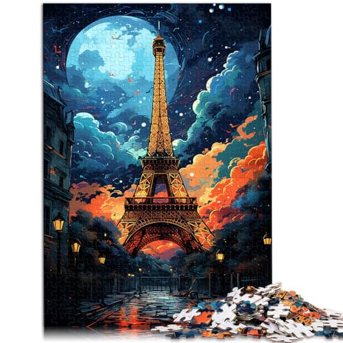 Puzzle Eiffelturm 1000 Teile Puzzle für Erwachsene 49,7 x 75,4 cm Holzpuzzle pädagogische Herausforderung für Erwachsene und Kinder ab 14 Jahren von DLBHSG