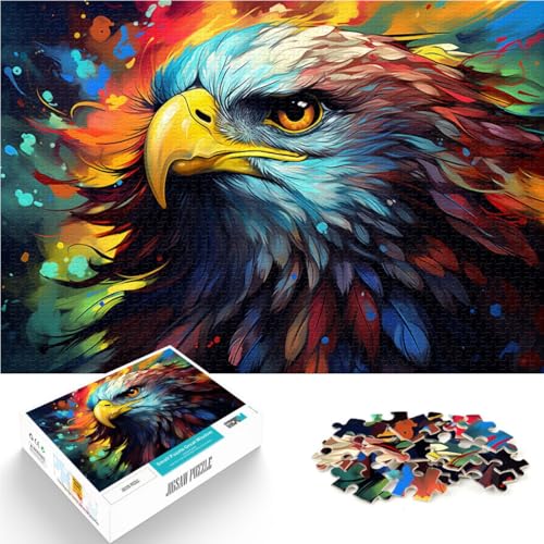 Puzzle Erwachsene Adlergemälde 1000 Teile Puzzle Erwachsene und Kinder 19,7 x 29,5 Zoll Holzpuzzle tolles Geschenk Erwachsene Erwachsene und Kinder ab 14 Jahren von DLBHSG