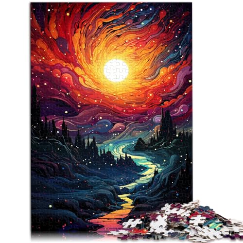 Puzzle Erwachsene Schwarzes Loch Morgendämmerung Puzzles Erwachsene 1000 Teile 19,7 x 29,5 Zoll Holzpuzzle Spielzeug Wanddekoration und Jugendliche ab 14 Jahren von DLBHSG