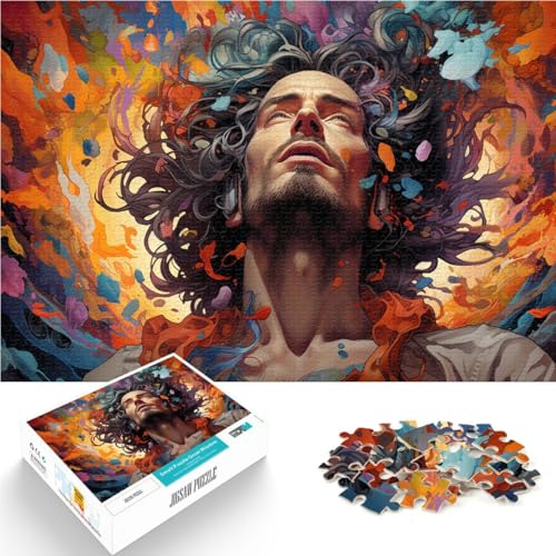 Puzzle Fantasy Color Man für Erwachsene 1000 Teile Puzzle 19,7 x 29,5 Zoll Holzpuzzle Lernspiele für Erwachsene und Kinder für Erwachsene und Kinder ab 14 Jahren von DLBHSG