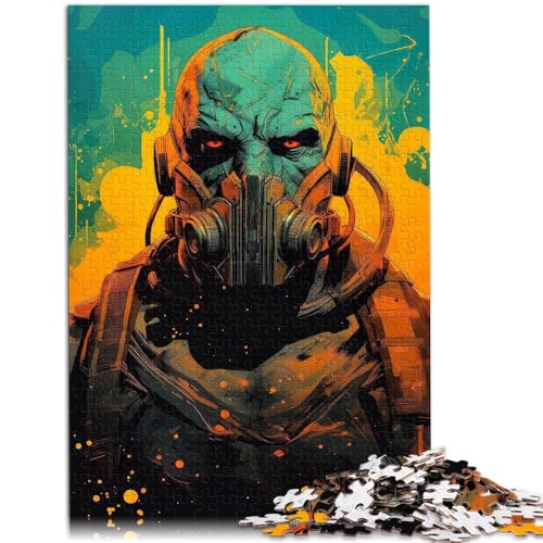 Puzzle-Geschenk Alien-Krieger Puzzle 1000 Teile für Erwachsene 19,7 x 29,5 Zoll Holzpuzzle einzigartige Geburtstags geeignet für Erwachsene von DLBHSG