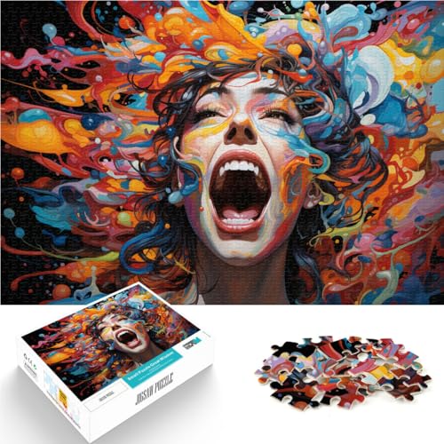 Puzzle Mädchen 1000 Teile Puzzle 19,7 Zoll x 29,5 Zoll Holzpuzzle Stressabbau-Spielzeug Geeignet für Erwachsene und Kinder über 14 Jahre von DLBHSG