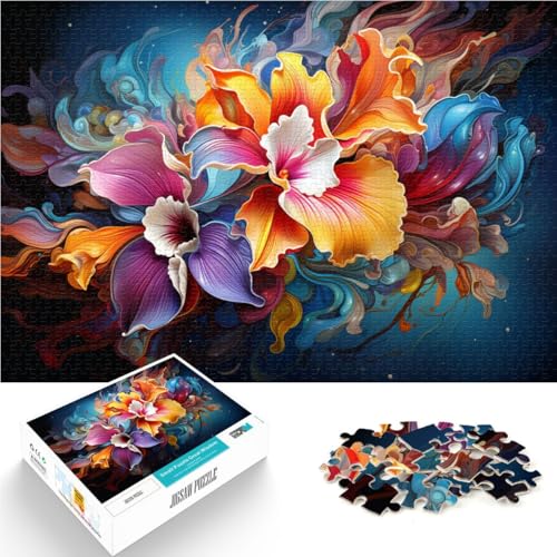 Puzzle Orchideen 1000 Teile Puzzle für Erwachsene 49,7 x 75,4 cm Holzpuzzle Geschenke für Erwachsene und Kinder ab 14 Jahren von DLBHSG