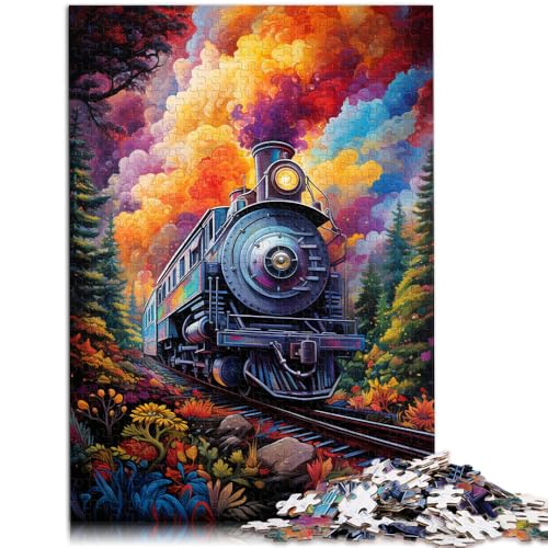 Puzzle Waldzug 1000 Teile für Erwachsene und Kinder 49,7 x 75,4 cm Holzpuzzle einzigartige Geburtstags Erwachsene und Kinder von DLBHSG