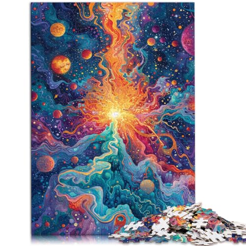 Puzzle Weltraumszene 1000 Teile Puzzle für Erwachsene 49,6 x 75,6 cm Holzpuzzle Lernspielzeug für Erwachsene und Kinder ab 14 Jahren von DLBHSG