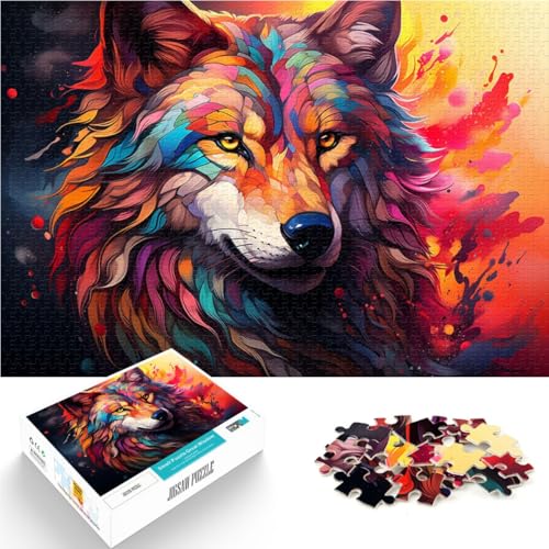 Puzzle Wolf 1000 Teile Puzzle für Erwachsene 49,7 x 75,4 cm Holzpuzzle Spielzeug Denkspiel für Erwachsene und Kinder ab 14 Jahren von DLBHSG