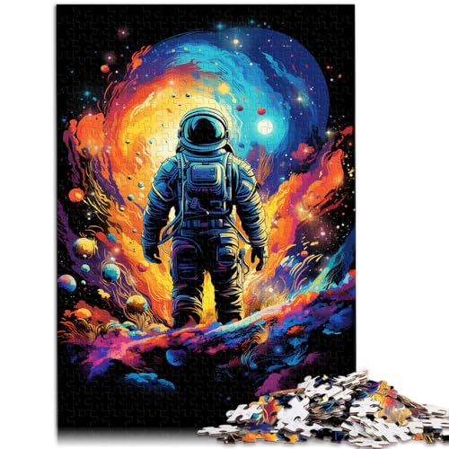 Puzzle für Erwachsene „Astronauten im geheimnisvollen Universum“ 1000-teiliges Puzzle für Erwachsene und Kinder50x75cm Holzpuzzle Spiele für Erwachsene von DLBHSG