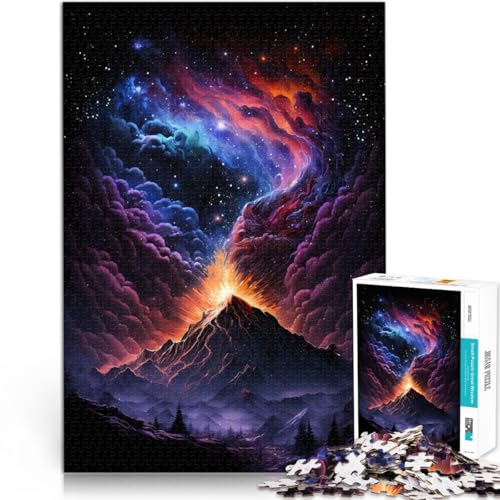 Puzzle für Erwachsene „Vulkane in der Galaxie“ 1000 Teile für Erwachsene 49,7 x 75,4 cm Holzpuzzle Denkspiel für Kinder ab 14 Jahren von DLBHSG