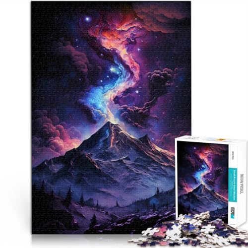 Puzzle für Erwachsene „Vulkane in der Galaxie“ Puzzle für Erwachsene 1000 Teile 49,7 x 75,4 cm Holzpuzzle Geburtstagsgeschenk für Erwachsene und Kinder von DLBHSG