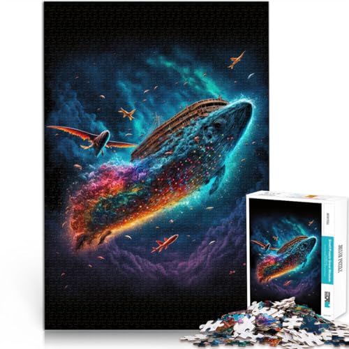 Puzzle für Erwachsene 1000 Teile kosmisches Wal-Quizspiel 26 x 38 cm Familienspiel zum Stressabbau schwierige Herausforderung für Teenager ab 14 Jahren Puzzle für Erwachsene 1000 Teile kosmisches Wal-Quizspiel 26 x 38 cm Familienspiel zum Stressabbau schwierige Herausforderung für Teenager ab 14 Jahren von DLBHSG