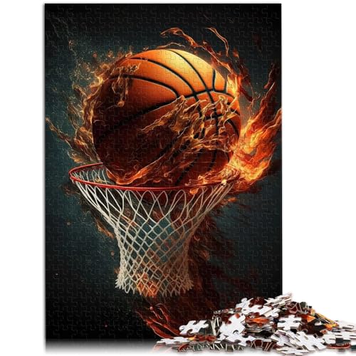 Puzzle für Erwachsene Basketball-Puzzle 1000 Teile 19,7 x 29,5 Zoll Holzpuzzle Denksportspiel für Erwachsene und Kinder ab 14 Jahren von DLBHSG