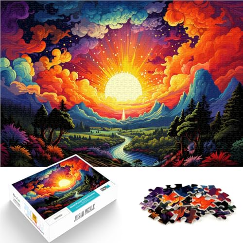 Puzzle für Erwachsene Bezaubernde Landschaft Puzzle 1000 Teile 19,7 x 29,5 Zoll Holzpuzzle Denkspiel für Erwachsene und Kinder ab 14 Jahren von DLBHSG