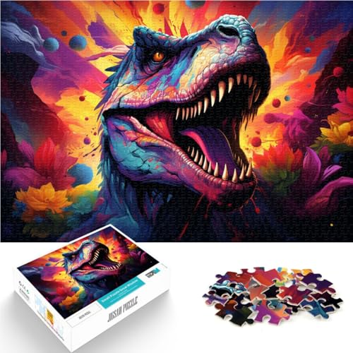 Puzzle für Erwachsene Dinosaurier 1000 Teile Puzzle 19,7 x 29,5 Zoll Holzpuzzle Lernspiele für Zuhause DIY-Spielzeug für Erwachsene und Kinder ab 14 Jahren von DLBHSG