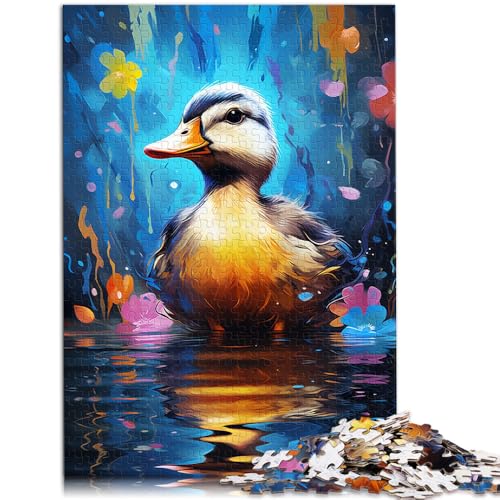 Puzzle für Erwachsene Ententier 1000 Teile Puzzle für Erwachsene Geschenke 19,7 x 29,5 Zoll Holzpuzzle Lernpuzzle Familienspiel für Teenager und Kinder von DLBHSG