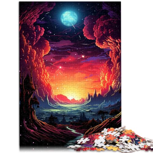 Puzzle für Erwachsene Fantasie-Weltraum 1000-teiliges Puzzle 49,7 x 75,4 cm Holzpuzzle Denksportaufgaben für Erwachsene für Erwachsene und Kinder ab 14 Jahren von DLBHSG