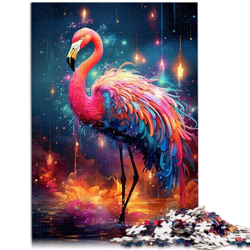 Puzzle für Erwachsene Flamingo-Tierpuzzle 1000 Teile für Erwachsene 19,7 Zoll x 29,5 Zoll Holzpuzzle Heimlernspiele DIY-Spielzeug geeignet für Erwachsene von DLBHSG