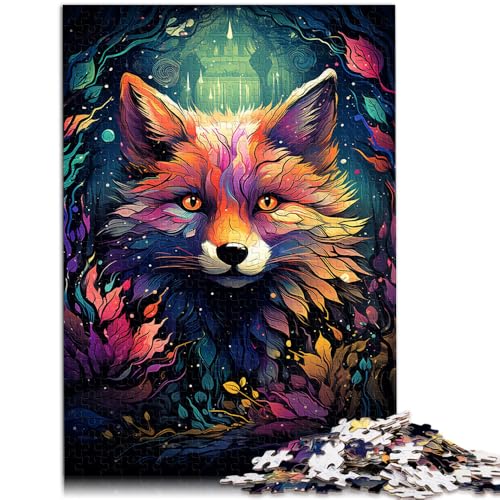 Puzzle für Erwachsene Gemälde eines Fuchses 1000 Teile 49,7 x 75,4 cm Holzpuzzle pädagogisches Spielzeug zum Stressabbau Puzzle für Erwachsene und Kinder ab 14 Jahren von DLBHSG