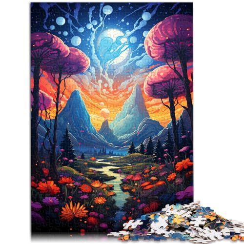 Puzzle für Erwachsene Geschenke Landschaftsmalerei 1000-teiliges Puzzle50x75cm Holzpuzzle Lernspiel für Erwachsene und Jugendliche ab 14 Jahren von DLBHSG