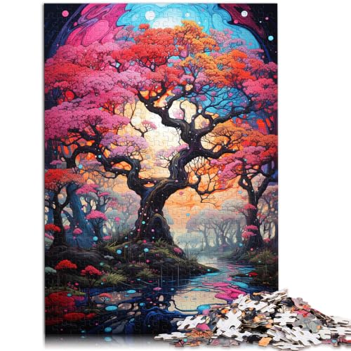 Puzzle für Erwachsene Kirschblütenbaum Puzzles für Erwachsene 1000 Puzzles 49,7 x 75,4 cm Holzpuzzle Lernspielzeug für Erwachsene und Kinder ab 14 Jahren von DLBHSG