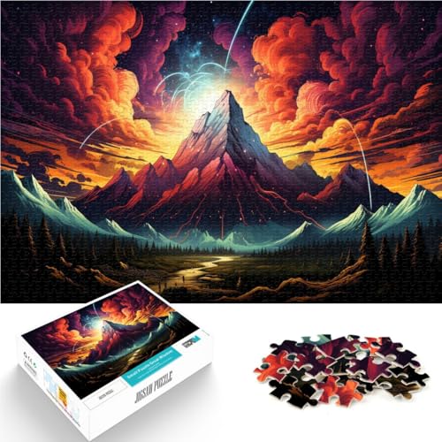 Puzzle für Erwachsene Landschaft 1000 Teile Puzzle für Erwachsene 49,7 x 75,4 cm Holzpuzzle Denkspiel für Erwachsene und Kinder ab 14 Jahren von DLBHSG