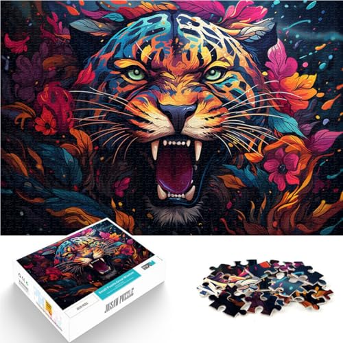 Puzzle für Erwachsene Leopard 1000 Teile 49,7 x 75,4 cm Holzpuzzle Spielzeug Denkspiel für Erwachsene und Kinder ab 14 Jahren von DLBHSG