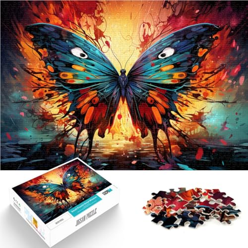 Puzzle für Erwachsene Schmetterling 1000 Teile 49,7 x 75,4 cm Holzpuzzle Lernspielzeug für Erwachsene und Kinder ab 14 Jahren von DLBHSG