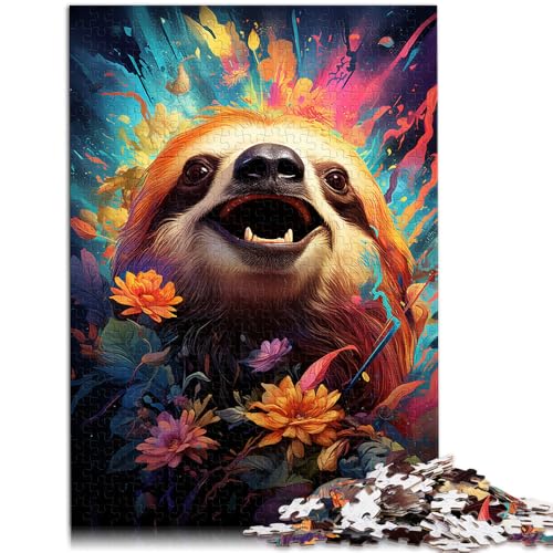 Puzzle für Erwachsene Tierfaultier-Puzzle für Erwachsene 1000 Teile 19,7 x 29,5 Zoll Holzpuzzle tolle Geschenke und Spielzeuge geeignet für Kinder ab 14 Jahren von DLBHSG