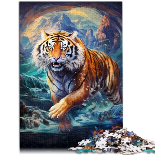 Puzzle für Erwachsene Tiertiger 1000 Teile 19,7 x 29,5 Zoll Holzpuzzle Spiele Spielzeug Geschenk geeignet für Erwachsene und Kinder ab 14 Jahren von DLBHSG