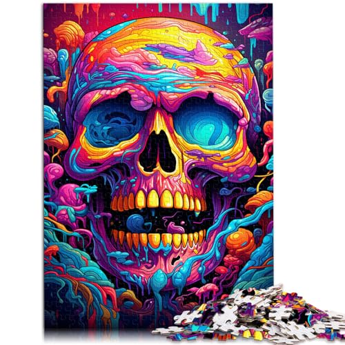 Puzzle für Erwachsene Totenkopf-Gemälde 1000 Teile 49,7 x 74,4 cm Holzpuzzle Lernpuzzle Familienspiel für Kinder ab 14 Jahren von DLBHSG