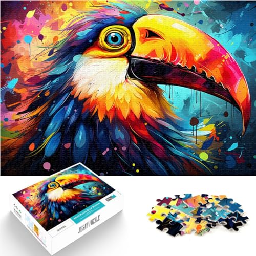 Puzzle für Erwachsene Tukan 1000-teiliges Puzzle 19,7 Zoll x 29,5 Zoll Holzpuzzle Denkspiel Geeignet für Kinder ab 14 Jahren von DLBHSG