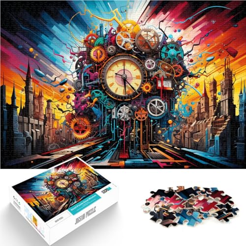 Puzzle für Erwachsene Welt der Maschinen Puzzle für Erwachsene 1000 Teile 49,7 x 75,4 cm Holzpuzzle Denkspiel für Erwachsene und Kinder ab 14 Jahren von DLBHSG