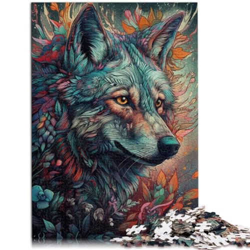 Puzzle für Erwachsene abstraktes Wolf-Puzzle 1000 Teile 19,7 x 29,5 Zoll Holzpuzzle Spielzeug Denkspiel für Erwachsene und Kinder ab 14 Jahren von DLBHSG