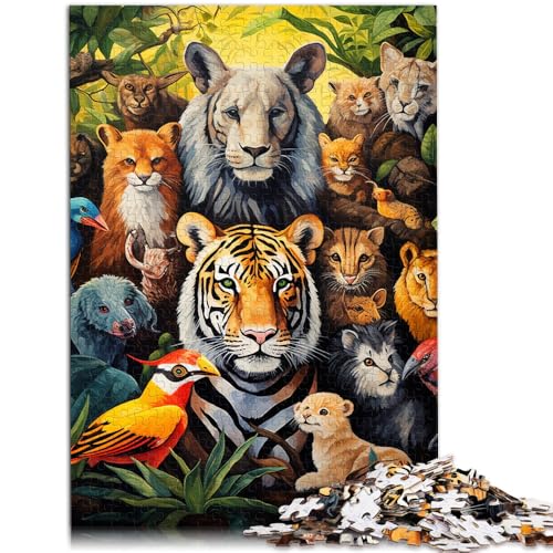 Puzzle für Erwachsene afrikanische Tiere 1000 Teile 49,7 x 75,4 cm Holzpuzzle tolles geeignet für Erwachsene und Jugendliche ab 14 Jahren von DLBHSG