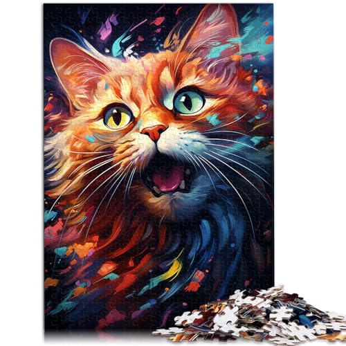 Puzzle für Erwachsene süße Katzen Puzzle 1000 Teile für Erwachsene 49,7 x 75,4 cm Holzpuzzle Spielzeug Wanddekoration für Erwachsene und Kinder ab 14 Jahren von DLBHSG