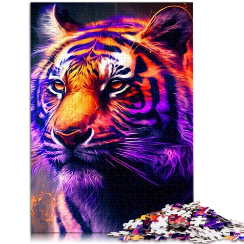 Puzzle für Erwachsene und Kinder Tiger-Puzzle 1000 Teile für Erwachsene 19,7 x 29,5 Zoll Holzpuzzle Lernspielzeug für Erwachsene und Kinder ab 14 Jahren von DLBHSG